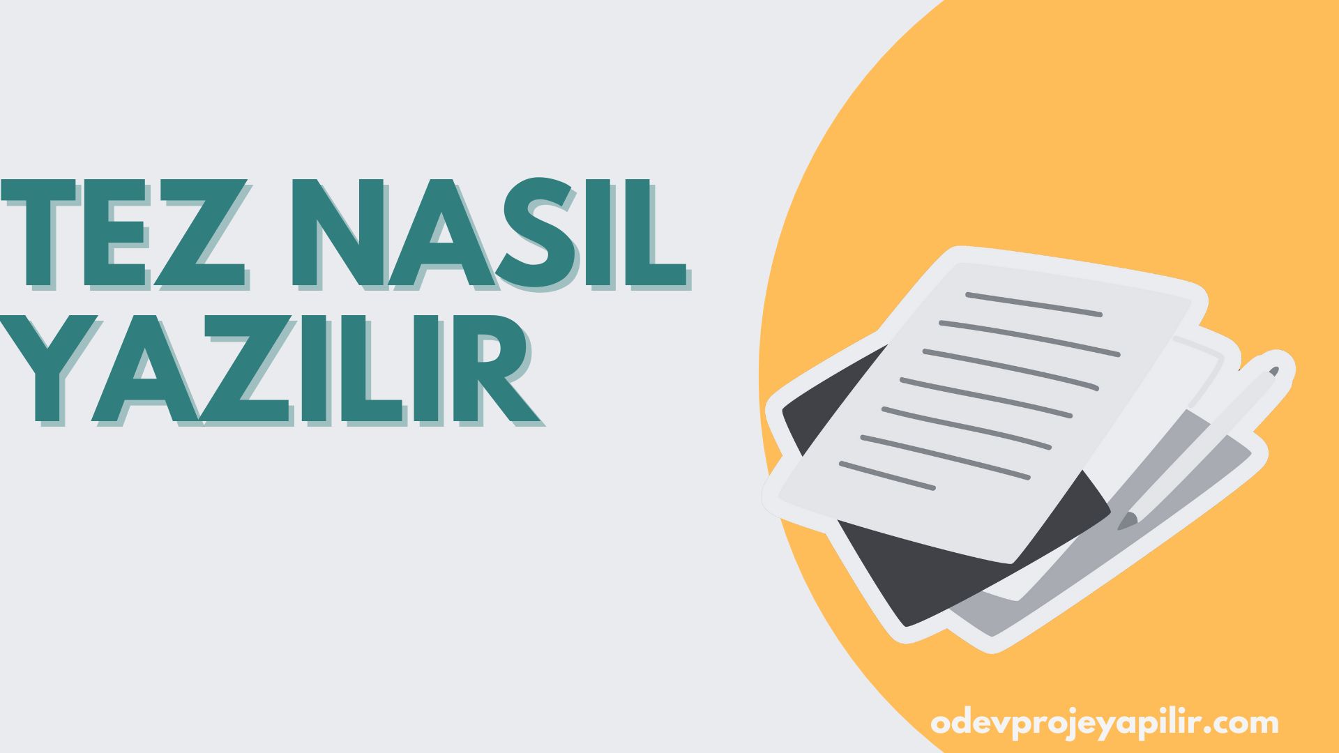 tez nasıl yazılır